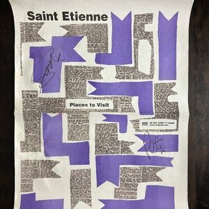 Saint Etienee - autographed poster